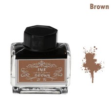 화학 프린터 15ml 만년필용 무탄소 만년필 잉크 문구류, brown
