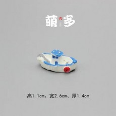 미니어처 모델 미니 해적선 바다 요트 바다 쾌락 보트 장식 작은 복고풍 삼각형 요트 액션 피규어 입상 장난감, C5 레벨, 1개