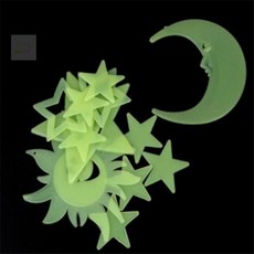 자유로운햇살 야광별 스티커 6종 택1 야광별스티커대형, 별+해 12P