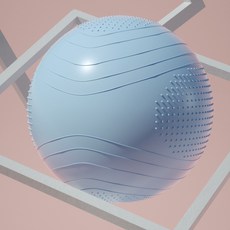 빼다 예쁜 파스텔톤 짐볼 65cm 홈트레이닝 요가볼 필라테스 운동기구, 블루