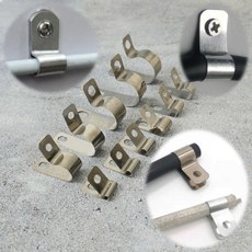 전선 정리 고정 새들 R자 스텐 케이블 클램프 2.5-9mm, 7mm, 1개