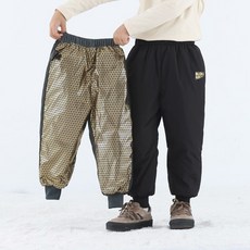 REEZ 兒童羽絨防寒褲 男童女童加厚保暖長褲 戶外防風防潑水滑雪褲