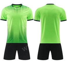 족구 의류 남자 축구 배구 유니폼 반바지 반티 운동복 훈련 저지 성인 세트, 3XL, 형광 녹색