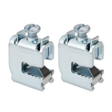 Create idea 버스바 터미널 16mm² 2개 12 X 5 MM 플랫 구리 단일 멀티 와이어 및 프리 와이어 케이블을 버스바 아연 도금 스틸에 연결하기 위한, Create idea 버스바 터미널 16mm² 2개,