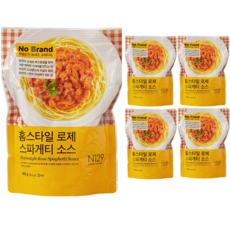 노브랜드 홈스타일 로제 스파게티 소스, 5개, 400g