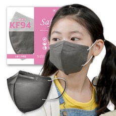세이피 새부리형 KF94 소형 100매 컬러 황사 방역 어린이 마스크 식약처 인증 완료, 1개, 소형 딥그레이