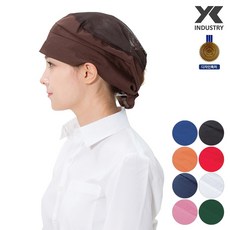 예경 리본 망사 두건 주방 위생 식당 업소용, PO-0012/밤색, 1개