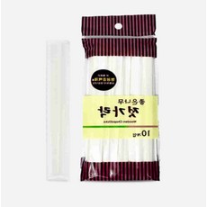 완자스토어 일회용 나무젓가락 10p 개별포장 고급일회용젓가락