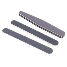 shangren 2x Diy 네일 아트 스틱 폴란드어 거친 미세 마무리 중간 네일 파일 도구 키트, 17.7x3.7x1.1cm, 거품, 회색, 1개