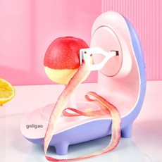 과일깍는기계 사과 깎기 전동 벗기기 자동 껍질 배, 1개, 로맨틱퍼플