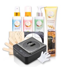 MINI YANG 低痛感星空熱蠟除毛4件組 (永夜熱蠟機 琉沙金蠟豆 木棒 頂級保養), 400g, 1個