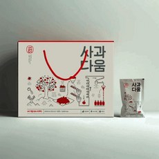 사과다움 100% 사과즙 120ml 50포 1박스 아기 어린이 임산부 착즙 본품 실속형 598295