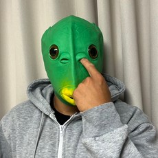 위블리 물고기 얼굴 가면(초록)