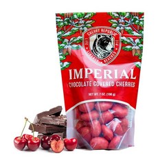 Cherry Republic 임페리얼 밀크 초콜릿 커버 체리 198.4g(7온스) 레드 체리 과자를 얹은 진짜 말린 미시간 특별한 날을 위한 프리미엄 선물 스낵, 7 Ounce (Pack of 1), 198.4g