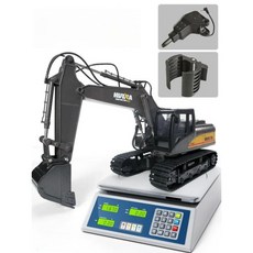 RC 중장비 대형 덤프트럭 건설 전기 트레일러 9채널 2.4G 합금 표준 1세트, 6채널 합금 자동차