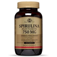 SOLGAR 螺旋藻錠 750mg, 1個, 250 入