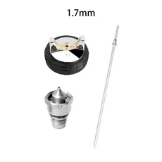 RONGPENG R830 LVLP 스프레이 건 1.3/1.5/1.7/2.0mm 스틸 노즐 에어 브러시 자동차 페인팅 용 수성 중력 스, 04 1.7mm, 04 1.7mm