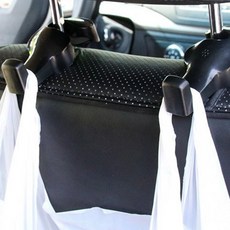 차량 헤드레스트 걸이용 가방걸이후크 내부수납 사용편리, _블랙, 1개