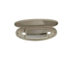 선바이저 플라스틱 커버 화장 거울 부품 번호 간편 설치, 1개, 1. Yellow No Lampshade