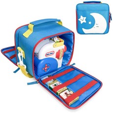 Little Tikes Story Dream Machine Books 스타터 세트와 호환되는 휴대용 케이스 Little Tikes 프로젝터 스토리북 오디오 재생 및 캐릭터 시, Blue