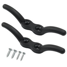 해외 Auvotuis 113mm4.45인치 보트 클리트 2팩 나일론 로프 깃대 해양 부두용 후크 커버 쉐이드 코드 차양 미국매장정품+ 1706690, .0001.블랙.