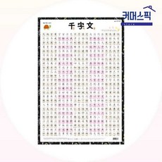 천자문 한자 학습 벽보 교육용 유아 어린이 포스터 공부 사회 역사 교육 자료 픽앤코401