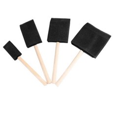 폼브러쉬 4p 페인트도구 페인트붓, 1개