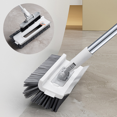 리빙채널 5in1 v자 바닥 화장실 청소솔, 화이트, 1개