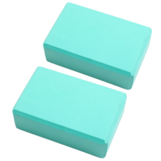 홈트레이닝 필라테스 EVA 요가블럭2p 훈련기구, 녹색-1, 2개