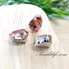 물방울 모양 글라스 캡보석 백금도금, 18*25mm(5개), 피치, 1개