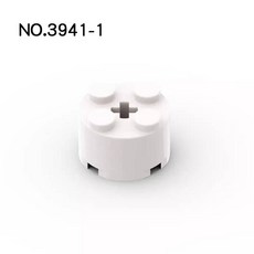 20Pcs MOC 부품 3941 6143 벽돌 라운드 2x2 축 구멍 호환 벽돌 DIY Assmble 빌딩 블록 입자 장난감 선물, 03white-20pcs