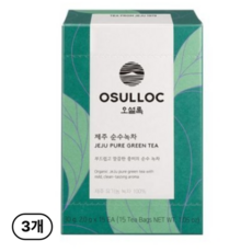 오설록 제주 순수녹차, 2g, 15개입, 3개