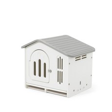 미우프 강아지집 플라스틱 대형 실외 마당 하우스, 1개, 단일