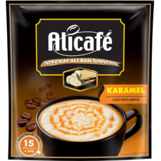 말레이시아 알리 카페 통캇 알리 인삼 커피 믹스 카라멜, 2개, 15개입, 36g