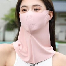 아이스쿨 스포츠 넥라인 일체형 마스크 자외선차단 풀커버 골프 자전거, 마스크 다크그레이