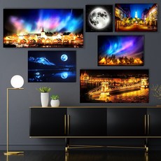 캔버스라이트뷰 LED 캔버스 인테리어 조명 액자, 나비C, 1개