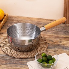 키친아트 인덕션 가정용 라면 분식 막쓰기좋은 함마톤 스텐 해머톤 편수냄비 16cm, 키친아트 함마톤 편수냄비 16cm