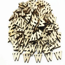 208pcs 8set 26 영어 알파벳 문자 나무 번호 가구 장식 예술 편지 디지털 디스플레이, 04 Letter W, 01 10mm--15mm 208pcs