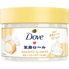 일본 도브 바디 스크럽 크리미 도지마 롤 케익향 클렌징 298g, 1개
