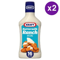 크래프트 버터 밀크 랜치 드레싱 473ml 2개 Kraft Buttermilk Ranch Dressing