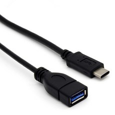 USB3.1 Type-C 公對母 OTG轉接線 3.0A快速充電 數據傳輸, 1個, 直頭(20公分), 20cm