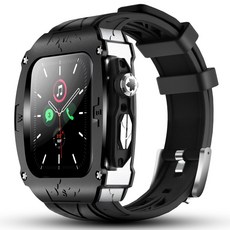 ibits Apple Watch 金屬改裝錶殼 適用iWatch 9/8 44mm/45mm 理查德風格保護殼, 銀色, 1個