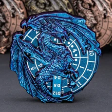 쿠쿠스토어 7in 1 Fidget Spinner D&D 주사위 금속 룰렛 세트(선물 상자 포함) 던전 및 드래곤 롤플레잉 게, 06 VY02