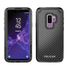Pelican Shield 삼성 갤럭시 S9+용 폰 케이스 (블랙/블랙)