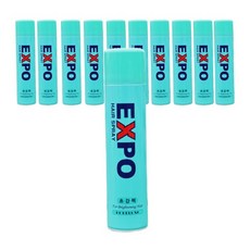 업소용 헤어스프레이 300ml 엑스포스프레이 초강력 EXPO, 10개