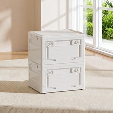 YEAAYE 다용도 접이식 폴딩 박스 소형 JG3097-1, 2개, 화이트