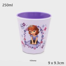 韓國大創 Daiso 公主 兒童水杯 小美人魚 長髮公主 塑膠杯 杯子, 1個, 蘇菲亞小公主 紫色