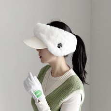 토크버디투미 부드러운 에코퍼 TBTM로고 귀달이밴드 이어머프, 1개, 화이트