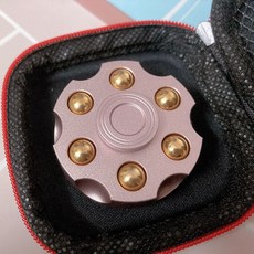리볼버스피너 피젯 스피너 핸드 회전 핑거 손가락 탄피배출 해소, 4. 로즈골드