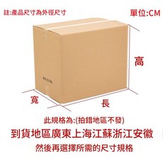 宏業紙箱 跨境物流外貿紙箱 超硬牛牛卡S+級, 發粵江浙滬皖 超硬43*21*27無手扣, 1個